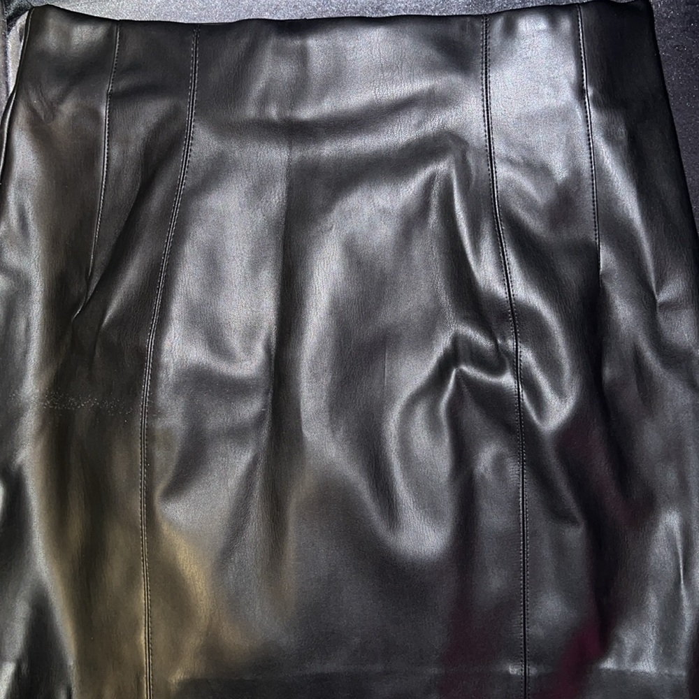 Brand New Zara Leather Mini Skirt